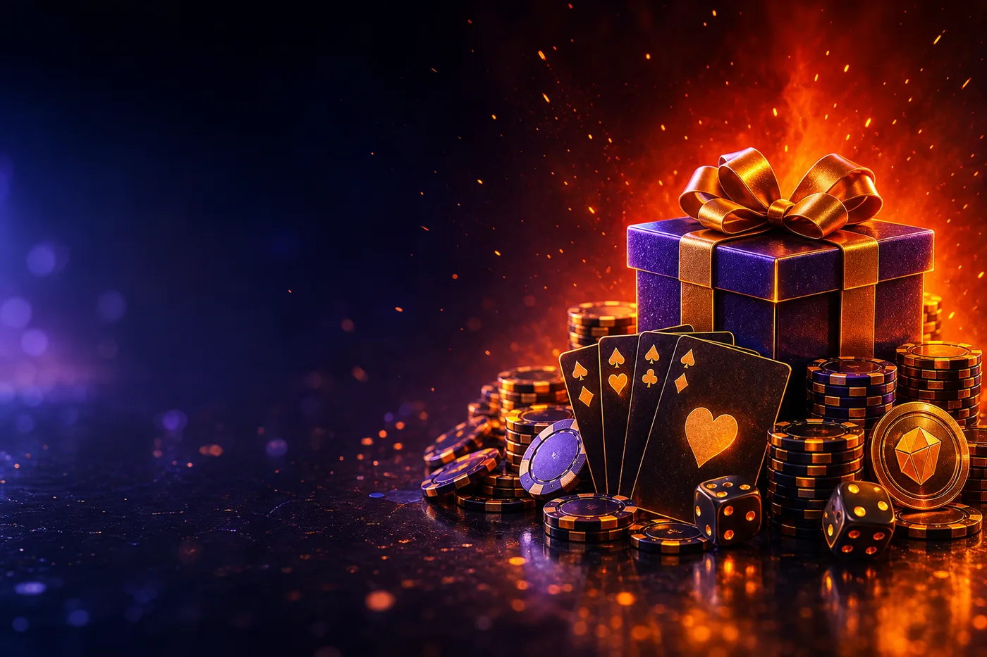 Vulkan Vegas üdvözlő bónusz hangulatkép kaszinós elemekkel